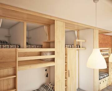 Кровать в 6-местном общем номере в Гостинице KoikaGO Hostel